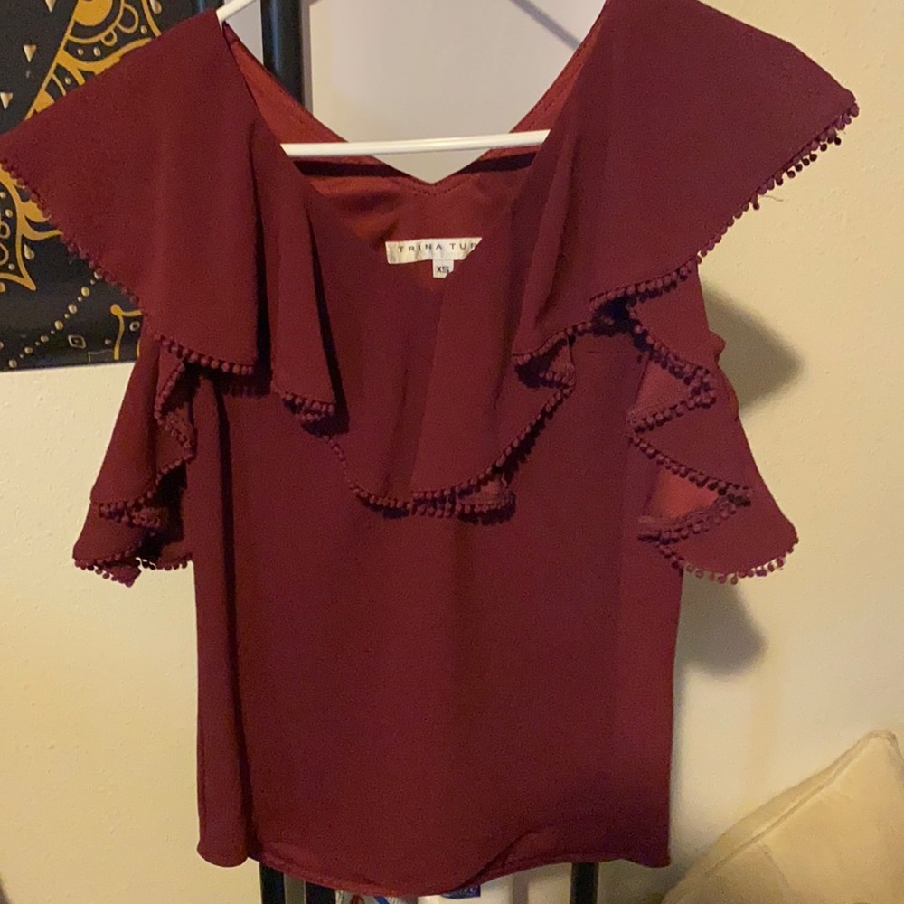 Trina Turn maroon top beautiful brand New